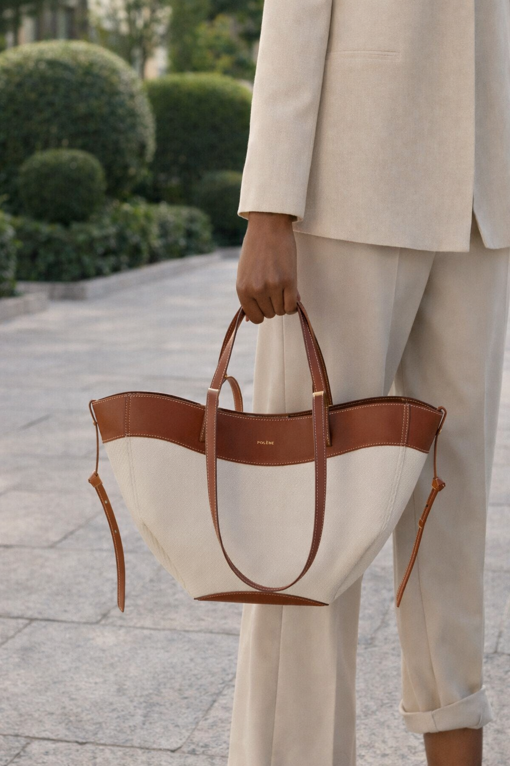 Polène Cyme Cognac Canvas- Master Quality