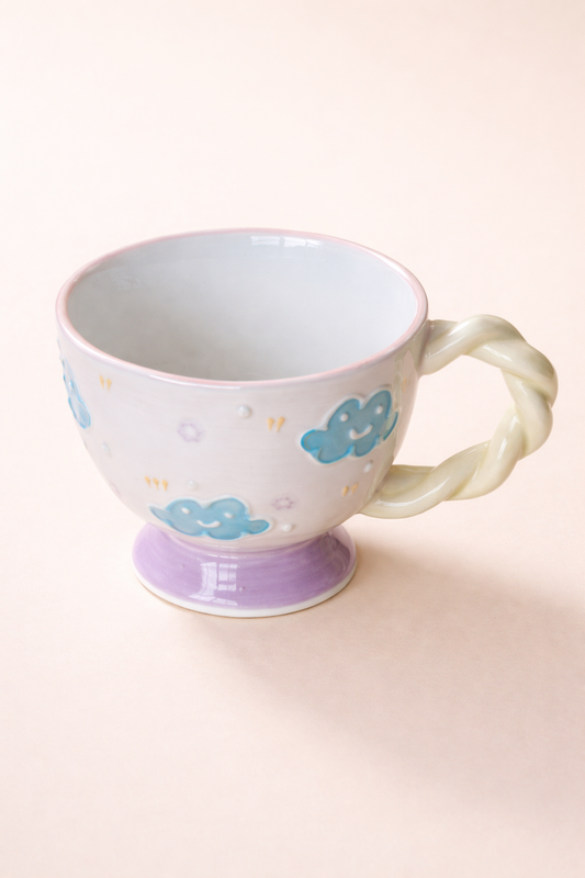 PURPLE CLOUDY MUG 500 ml