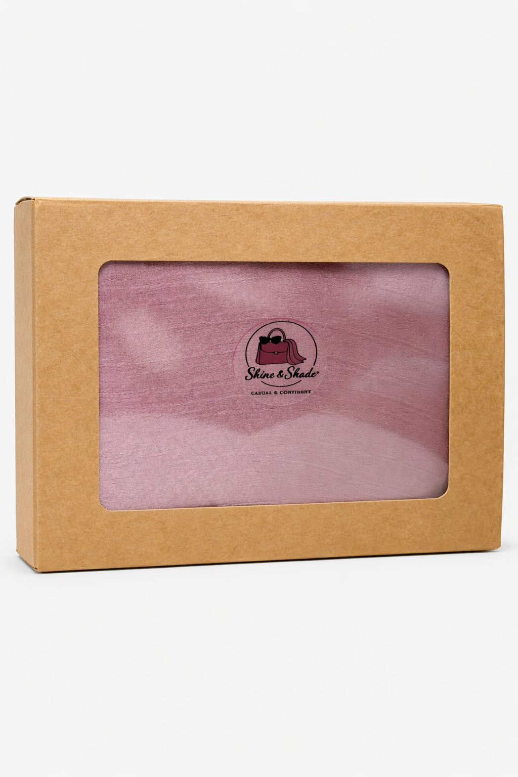 Satin Hijab – Soft Rose Shine