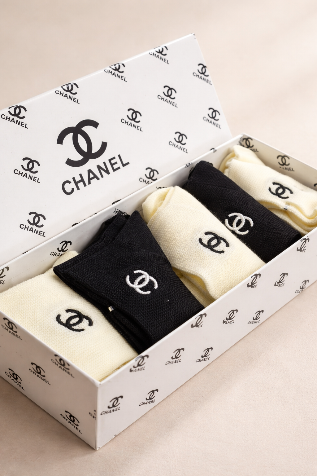 CHANEL STYLE SOCKS