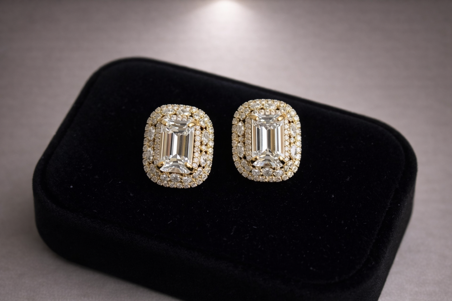 Zircon Earrings with a Luxury Design