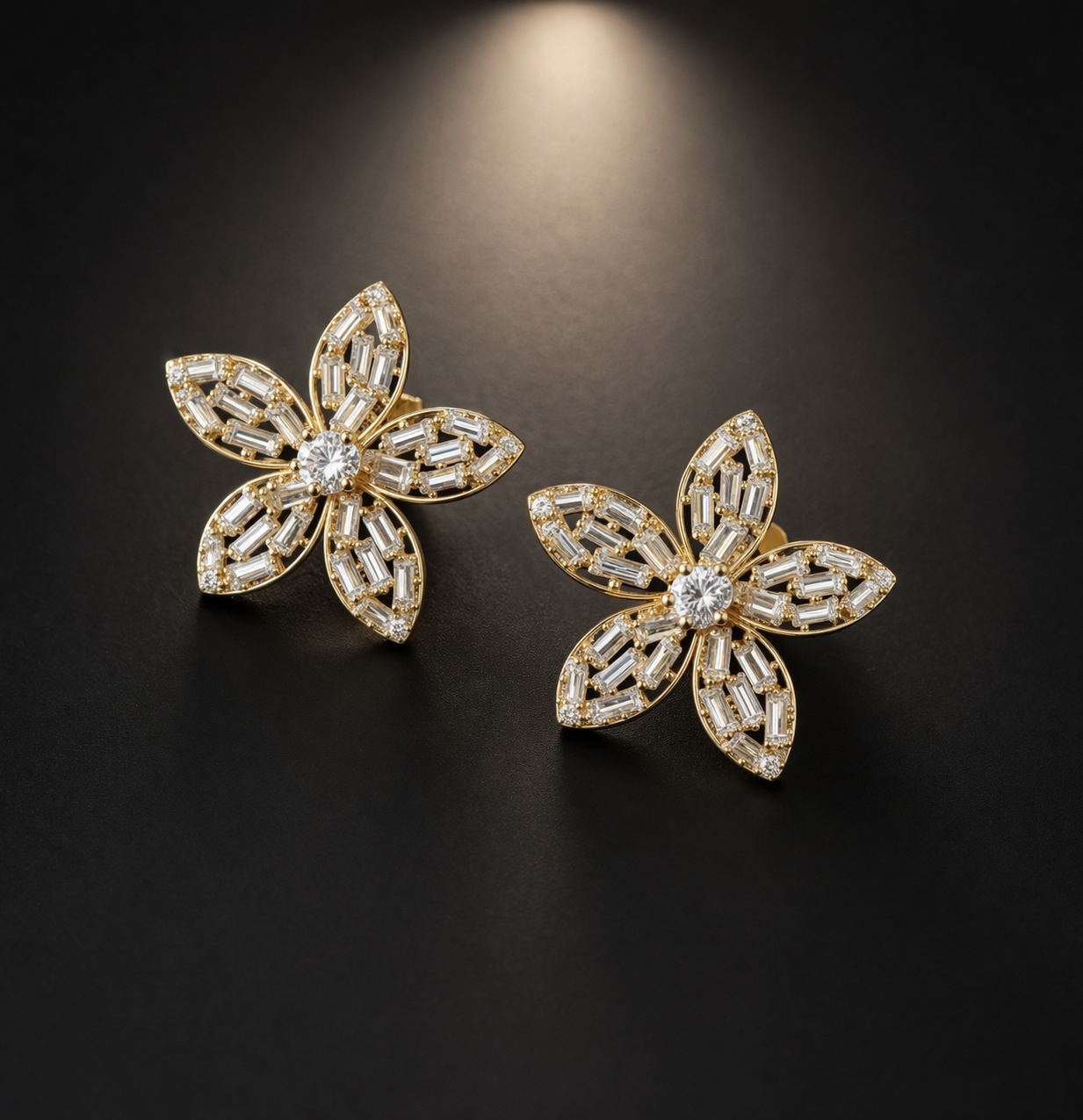 Flower Design Earrings