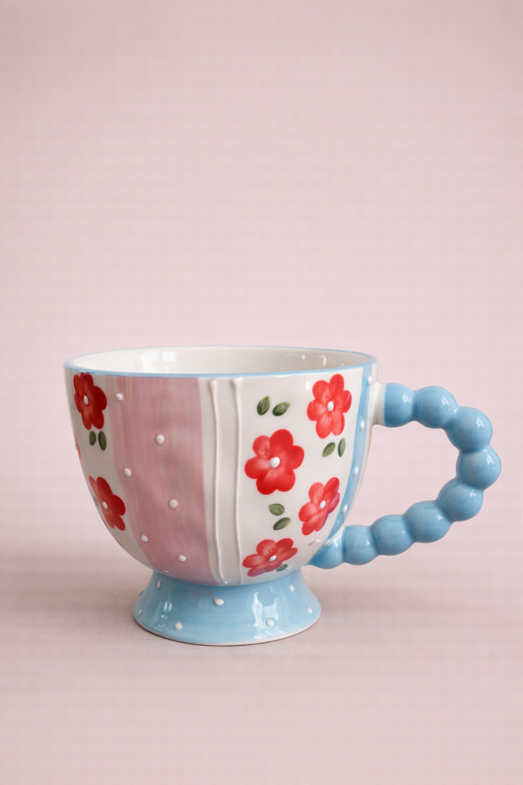 FLORAL BEADED MUG